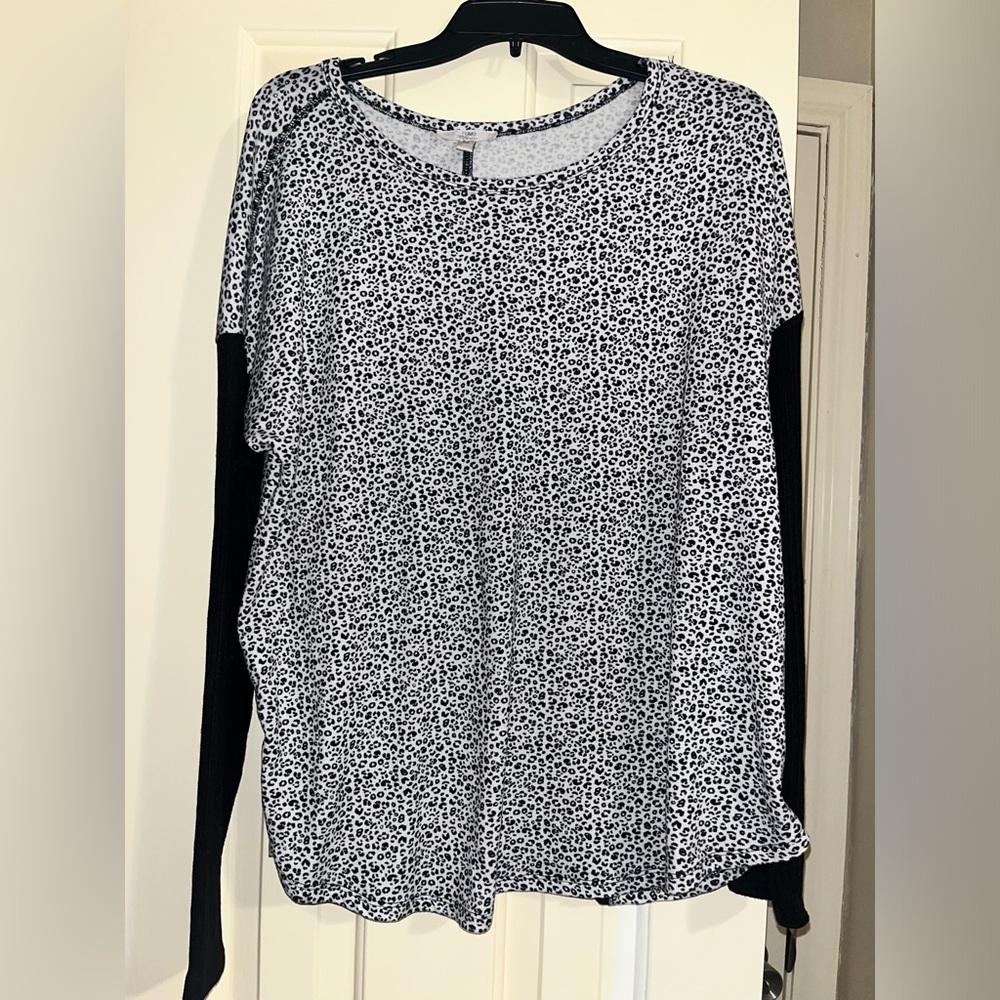 Como Vintage Leopard Print Top XXL